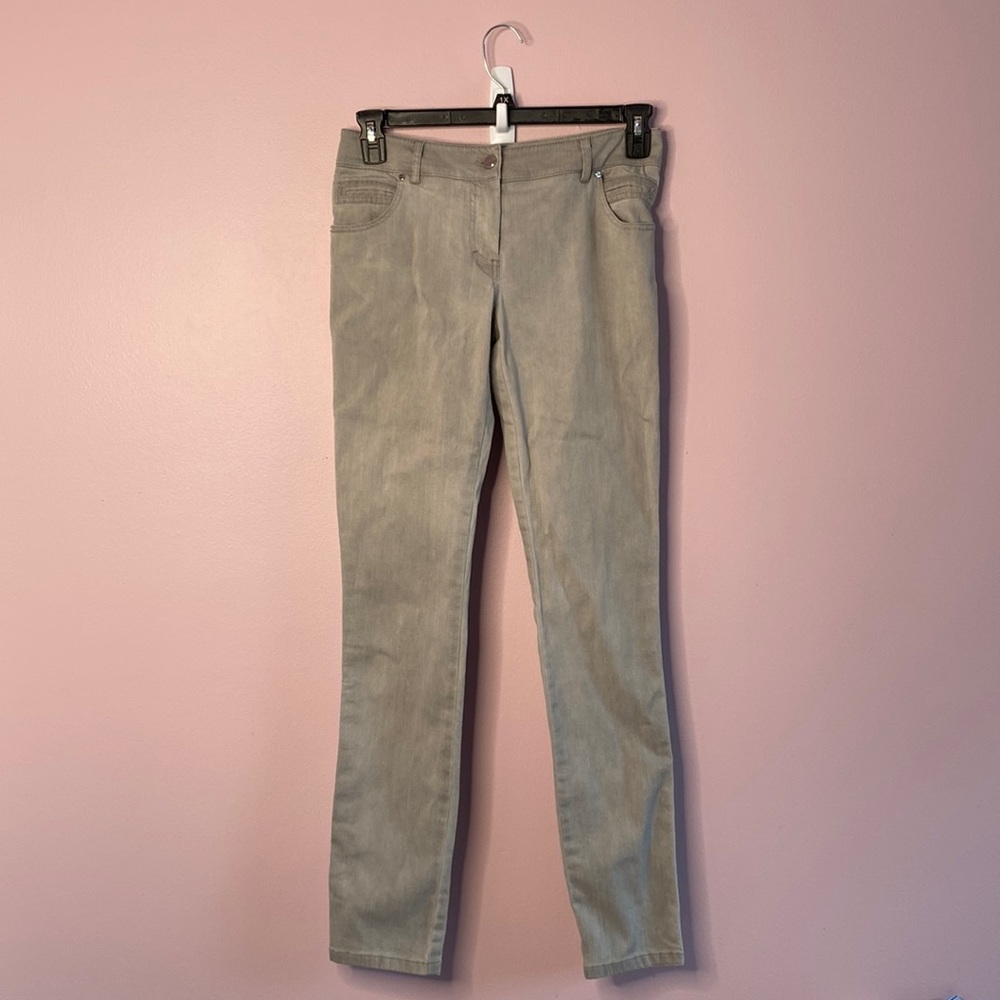 Per Se - Mid-Rise, Straight Leg, Stretch, Grey Dress denim Size 4